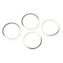 4 metal frames circle 20mm gold