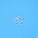 5 metal frames circle 8mm antique silver