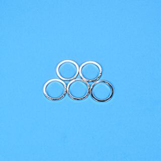 5 metal frames circle 12mm antique silver