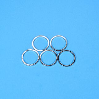 5 metal frames circle 15mm antique silver