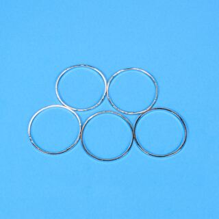 4 Metallrahmen Kreis 20mm antikes silber
