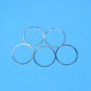 4 metal frames circle 20mm antique silver