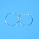 2 metal frames circle 30mm antique silber