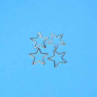 4 metal frames star 16mm gold