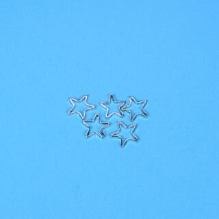 5 metal frames star 10mm antique silver