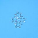 4 metal frames star 16mm antique silver