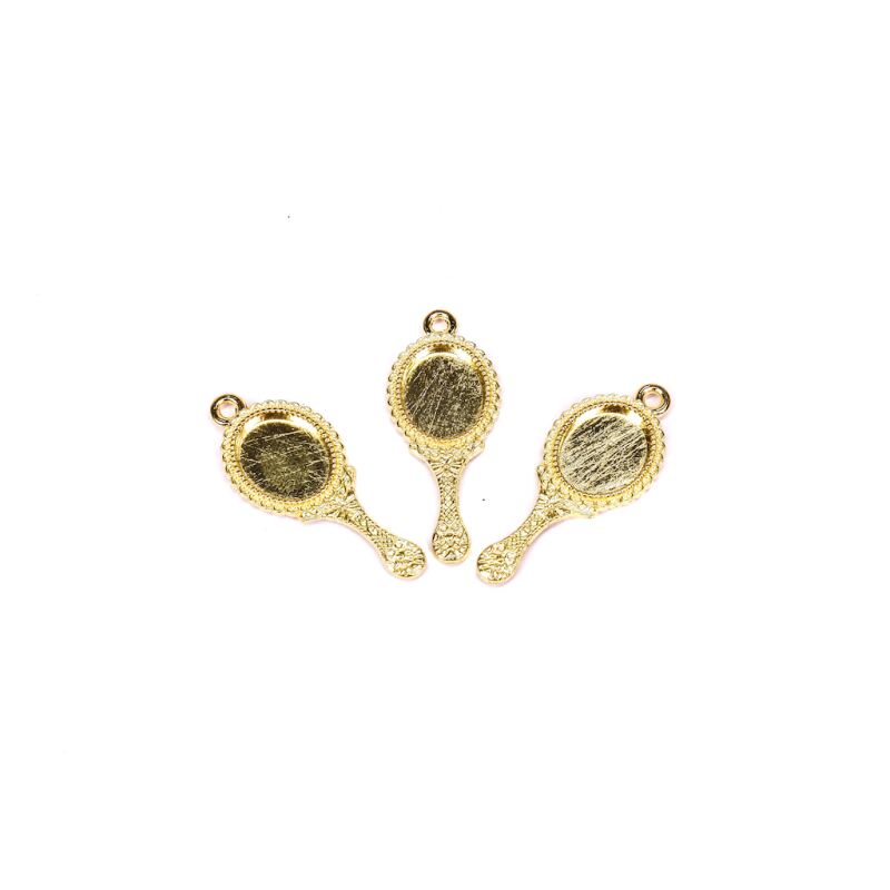 3 kleine Handspiegel gold, 0,65 €