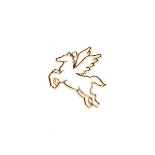 metal frame pegasus gold