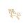 metal frame unicorn gold