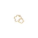 metal frame sakura blossoms gold