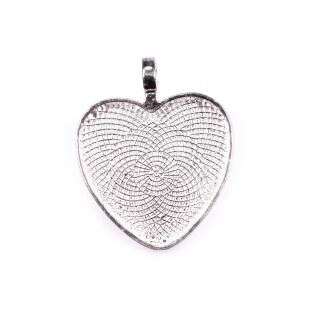 pendant heart silver