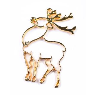 bezel milu deer gold