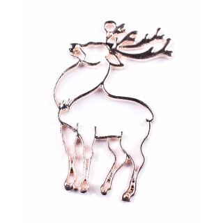 bezel deer rose gold