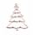 bezel christmas tree rose gold