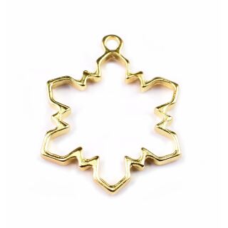 bezel snowflake gold