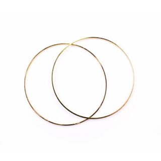 2 metal frames circle 50mm gold