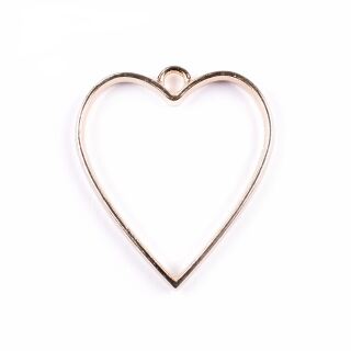 simple heart bezel gold