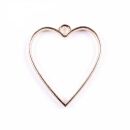 simple heart bezel gold