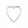 simple heart bezel rose gold