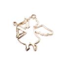 bezel angel with bow and arrow gold
