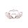 bezel double heart with wings rose gold