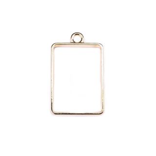 bezel small rectangle  gold