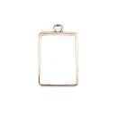 bezel small rectangle  gold