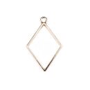 bezel rhombus small gold