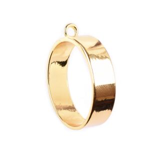 Lünette tiefer Kreis 28mm gold