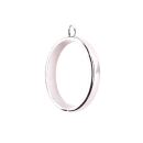 bezel thick oval silver