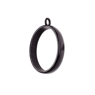 bezel thick oval black