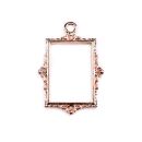 bezel rectangular picture frame rose gold
