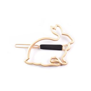 hairclip bunny matte gold