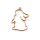 bezel cute bunny gold