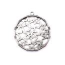 bezel circle with stars antique silver
