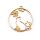 bezel circle with cat and sakura gold