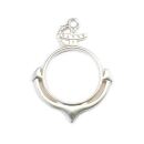 bezel anchor matte silver