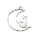 bezel cat on moon silver