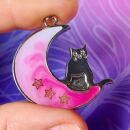 bezel cat on moon silver