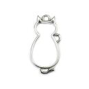 bezel sitting cat silver