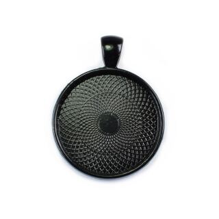 pendant round black