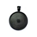 pendant round black