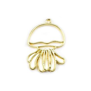 bezel jellyfish gold
