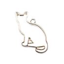 bezel sitting cat rose gold - design 3