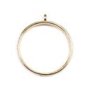 bezel thick round gold