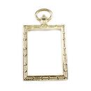 bezel rectangular pocket watch gold