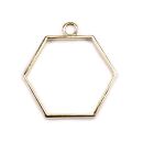 Lünette Hexagon gold