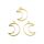 3 bezels small moon gold