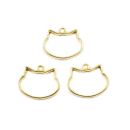 3 bezels small cat head gold