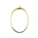 bezel thick oval 35x25mm gold